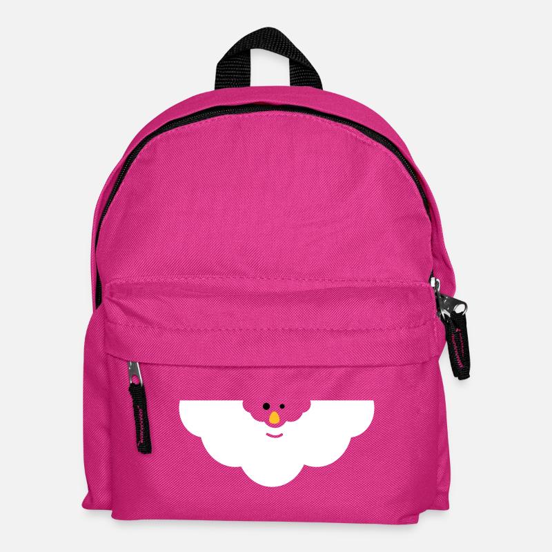 Kuschelige Wolken-Gesicht - Kinder Rucksack - Fuchsia