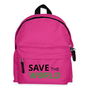 Save the world - Kids' Backpack - fuchsia - Front