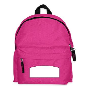 Champ d’écriture blanc | champ de texte - Sac à dos Enfant - fuchsia - Devant