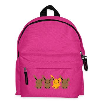 4 Hasen Freunde Unterschied Be Different Anders - Kinder Rucksack - Fuchsia - Vorne