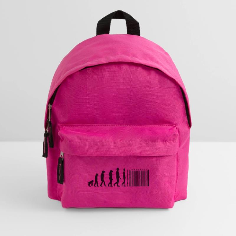 Evolution Strichcode Kinder Rucksack