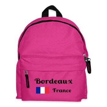 Bordeaux France- Imprimés stylés - Sac à dos Enfant - fuchsia - Devant