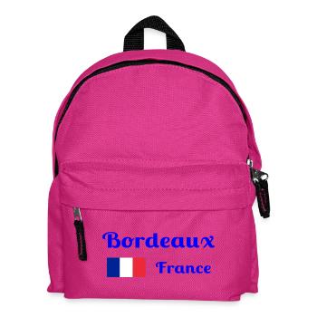Bordeaux France- Imprimés stylés - Sac à dos Enfant - fuchsia - Devant