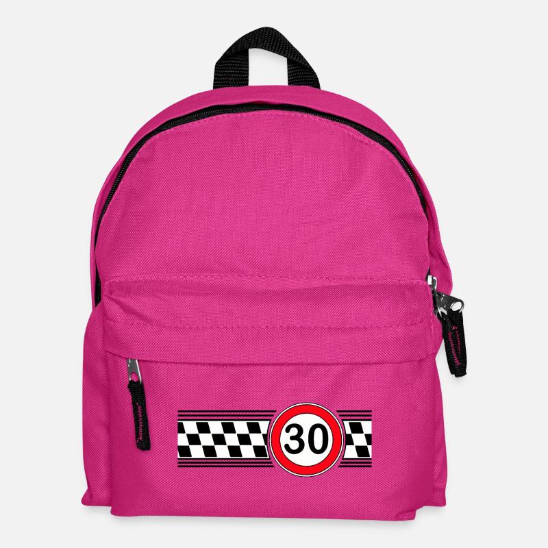 Racing Flag 30th Anniversary - Kids' Backpack - fuchsia