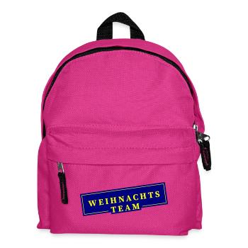 Weihnachts Team Weihnachten - Kinder Rucksack - Fuchsia - Vorne