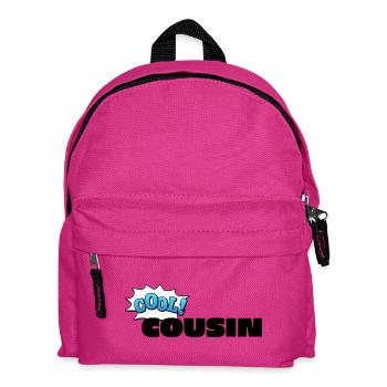 Lettrage de cousin cool pour le cousin cool - Sac à dos Enfant - fuchsia - Devant