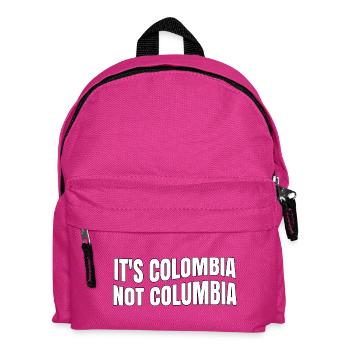 Colombia Not Columbia Colombian Flag Colombia - Kids' Backpack - fuchsia - Front