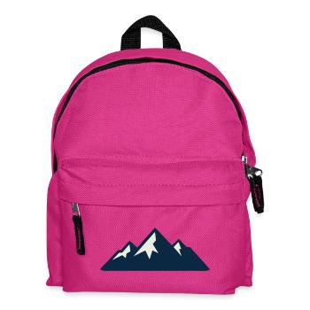 Gebirge Berge Silhouette - Kinder Rucksack - Fuchsia - Vorne