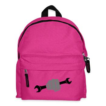 Fist wrench - Kids' Backpack - fuchsia - Front