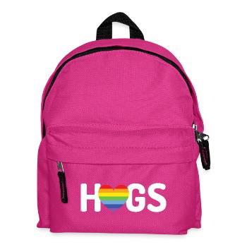 LGBT Hugs - Kids' Backpack - fuchsia - Front