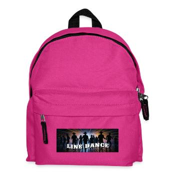 Line dance group dancing - Kids' Backpack - fuchsia - Front