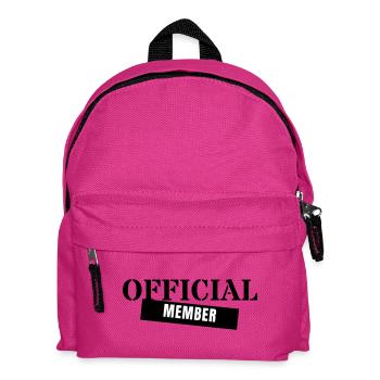 Official Member - Crew Team Club Mitglied Event - Kids' Backpack - fuchsia - Front