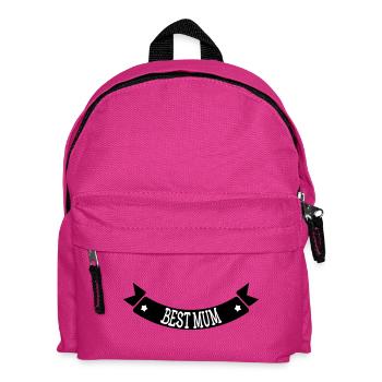 Best Mom - Mother's Day - Kids' Backpack - fuchsia - Front