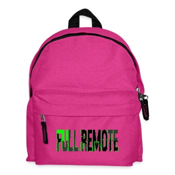 Télétravail Total Style Glitch Informatique - Sac à dos Enfant - fuchsia - Devant