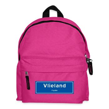 Ortsschild Vlieland - Kinder Rucksack - Fuchsia - Vorne