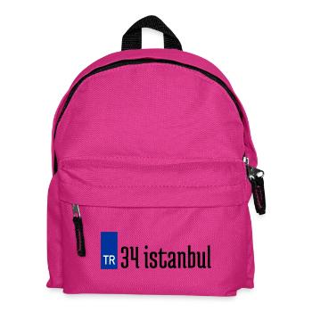 34 İstanbul Plaka Streetwear - Kinder Rucksack - Fuchsia - Vorne