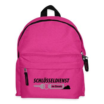 Schlüsseldienst im Einsatz - Kinder Rucksack - Fuchsia - Vorne