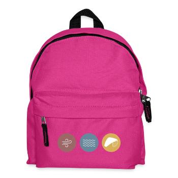 Bunte Icons Kite - Kinder Rucksack - Fuchsia - Vorne