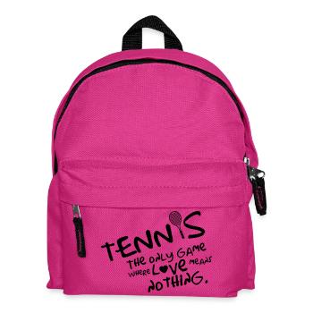 Tennis - the only game where love means nothing - Kinder Rucksack - Fuchsia - Vorne
