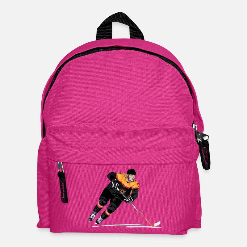 Eishockey - Kinder Rucksack - Fuchsia
