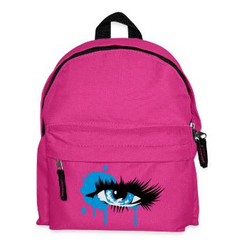 Un oeil coloré avec de longs cils - Sac à dos Enfant - fuchsia - Devant