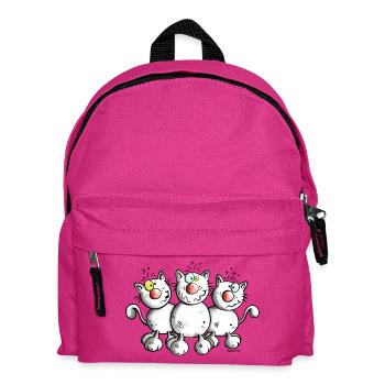 Funny Cats - Kids' Backpack - fuchsia - Front
