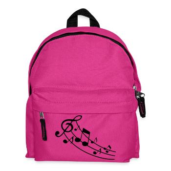 music design musiknote - Kinder Rucksack - Fuchsia - Vorne