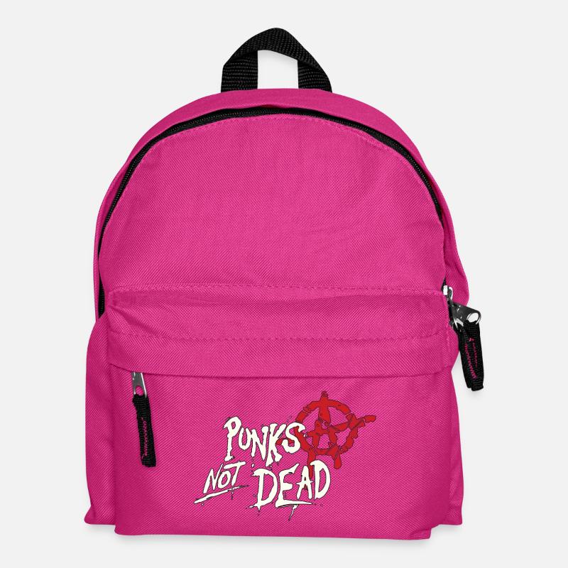 Punks Not Dead Anarcho Punk Logo - Kinder Rucksack - Fuchsia