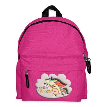 time to be an unicorn bubble 3d - Kids' Backpack - fuchsia - Front