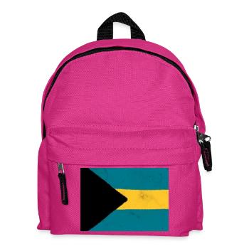 Flagge der Bahamas – Tropisches Nationalsymbol - Kinder Rucksack - Fuchsia - Vorne