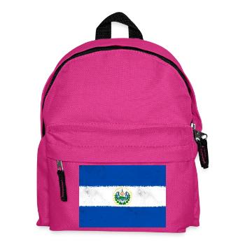 Drapeau du Salvador - Sac à dos Enfant - fuchsia - Devant
