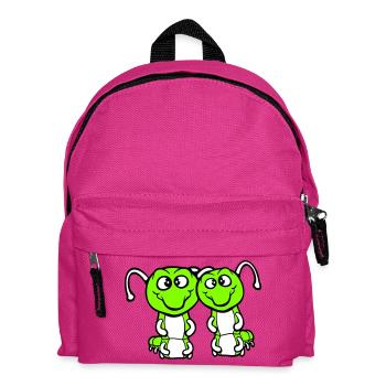 2 chenilles mignonnes deux amis cher couple amoureux - Sac à dos Enfant - fuchsia - Devant