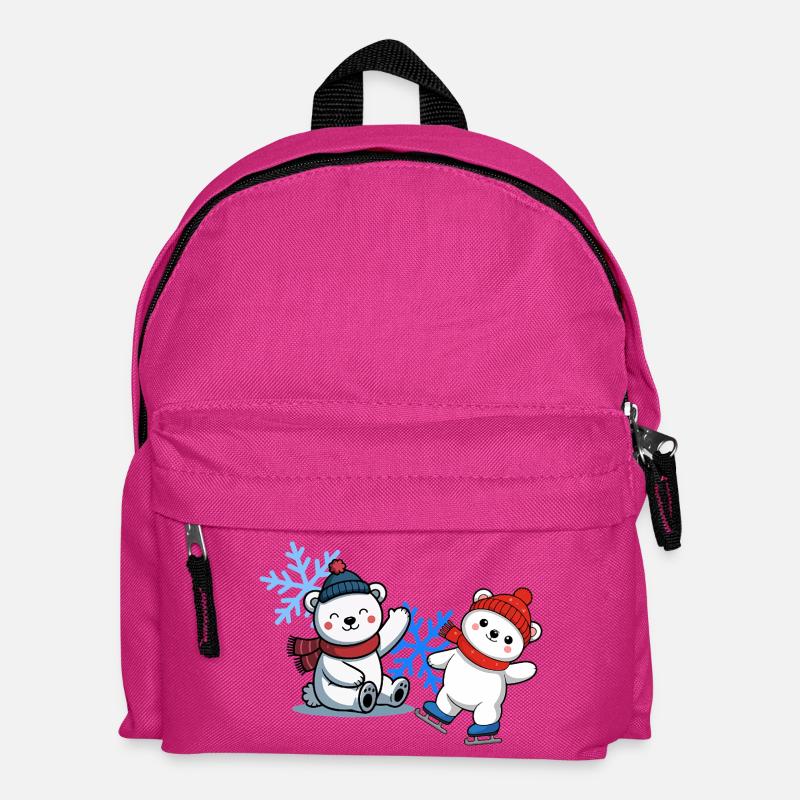Amis des ours d’hiver - Sac à dos Enfant - fuchsia