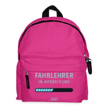 Driving instructor in training - Kids' Backpack - fuchsia - Front
