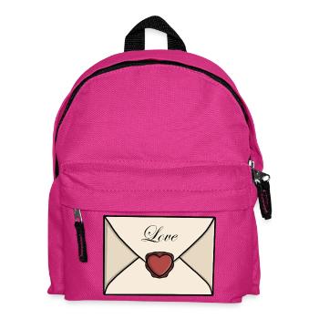 Süßer Liebesbrief-Umschlag - Kinder Rucksack - Fuchsia - Vorne