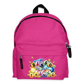 Le bingo, c’est mon truc de jeu porte-bonheur, le design des joueurs de soirées de jeu - Sac à dos Enfant - fuchsia - Devant