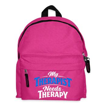 Mein Therapeut braucht Therapie - Kinder Rucksack - Fuchsia - Vorne