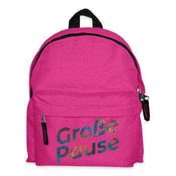 Große Pause - Kinder Rucksack - Fuchsia - Vorne