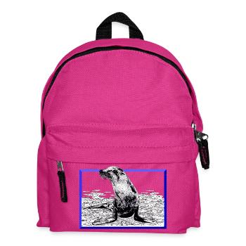 Seal - Kids' Backpack - fuchsia - Front