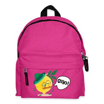 Moustache Italie Citron - Sac à dos Enfant - fuchsia - Devant