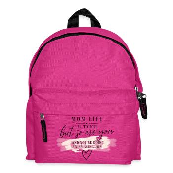 Amazing Job Pink Quote - Kids' Backpack - fuchsia - Front