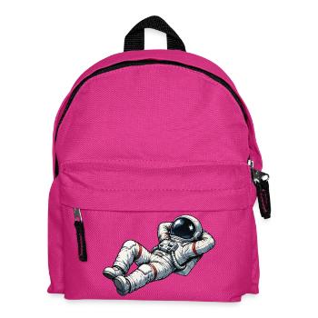 Relaxed astronaut in retro design - Kids' Backpack - fuchsia - Front
