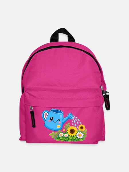 Watering Can Blooms – Gießkanne Blüten - Kinder Rucksack - Fuchsia