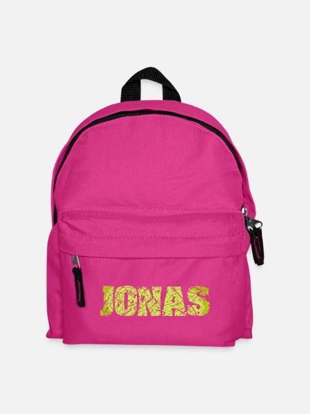 Name Jonas - Kinder Rucksack - Fuchsia