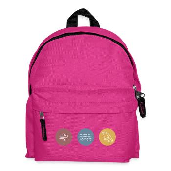 Bunte Icons Wingfoil - Kinder Rucksack - Fuchsia - Vorne