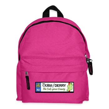 Derry Oak Leaf County Heritage Banner - Kinder Rucksack - Fuchsia - Vorne