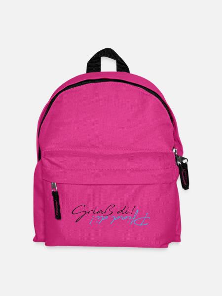 griaß di - piad di - Kinder Rucksack - Fuchsia