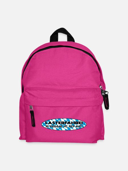 LASTERFAHREI - Do Reggae Mi Ned Auf! BAYERN Oval - Kinder Rucksack - Fuchsia