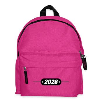 2026 Jahr - Kinder Rucksack - Fuchsia - Vorne