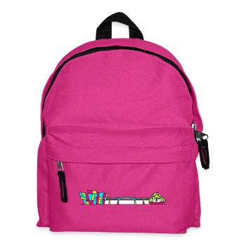 Dundee City Skyline V&A Museum Line Art - Kids' Backpack - fuchsia - Front